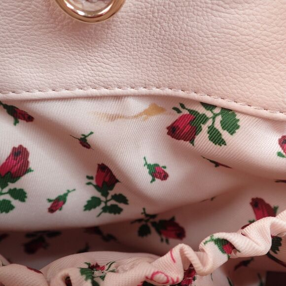 Betsey Johnson Pearl of a Girl Creme Dot Satchel Shoulder Bag Hard to Find! - Picture 10 of 16